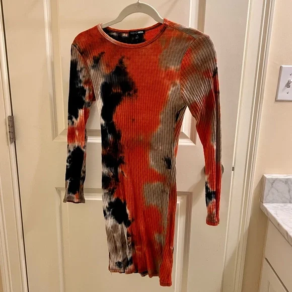Fashion Nova | Dresses | Fashion Nova Orange And Black Tie Dye Dress | Poshmark Fashion Nova | Dresses | Fashion Nova Orange And Black Tie Dye Dress | Poshmark